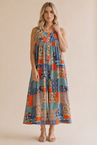 Haptics Patchwork Dream Halter Jumpsuit