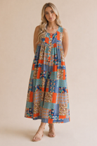 Haptics Patchwork Dream Halter Jumpsuit