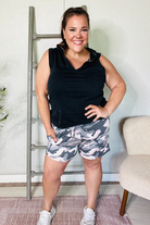 Haptics Pink/Black Camo French Terry Pocket Shorts