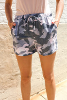 Haptics Pink/Black Camo French Terry Pocket Shorts