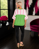 Haptics What's a Girl to Do Contrast Trim Relaxed Top Womens