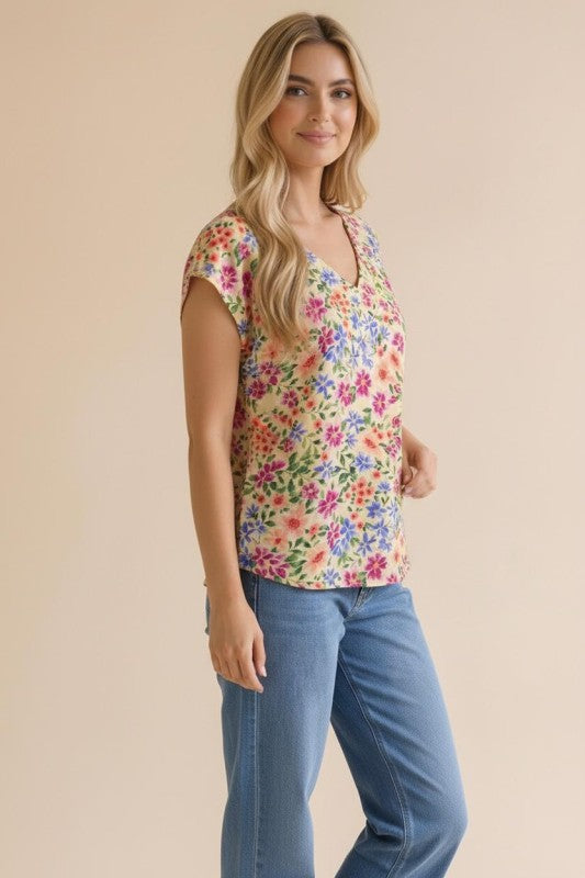 Haptics Garden Bliss Floral Blouse