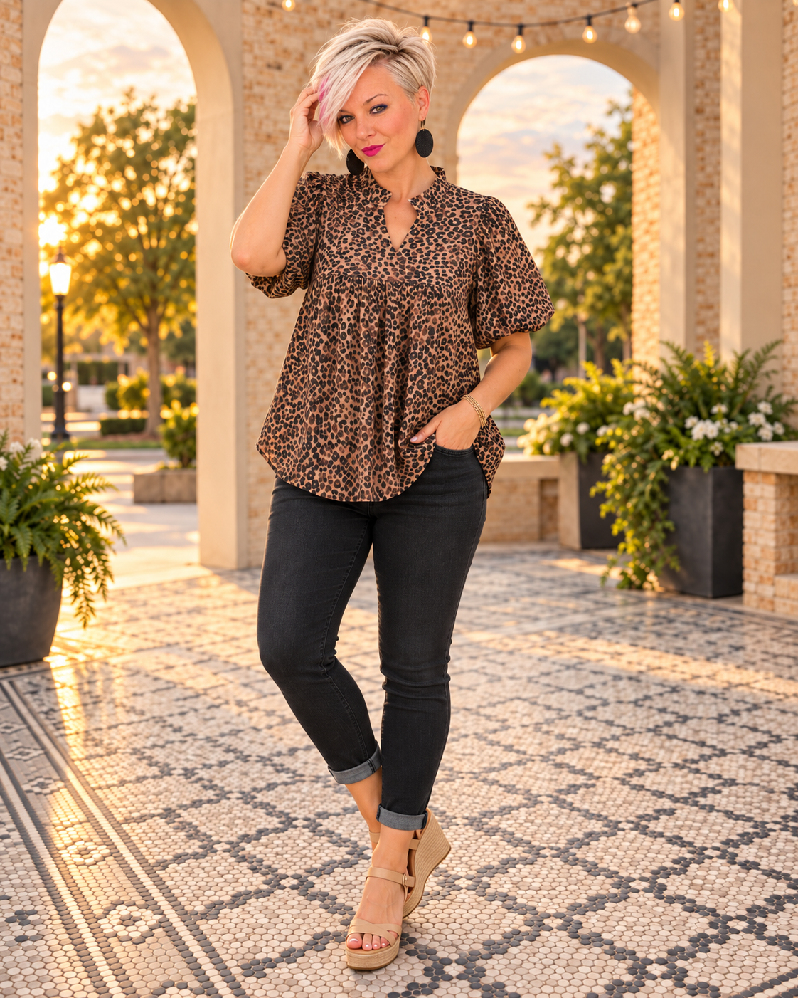 Haptics Fiercely Feminine Top Tops