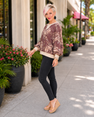 Haptics Antique Bouquet Sweatshirt in Mocha Sweatshirts