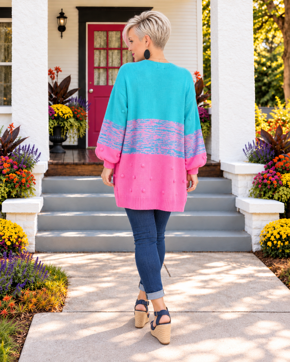 BiBi When We're Grooving Open Front Cardigan Cardigans