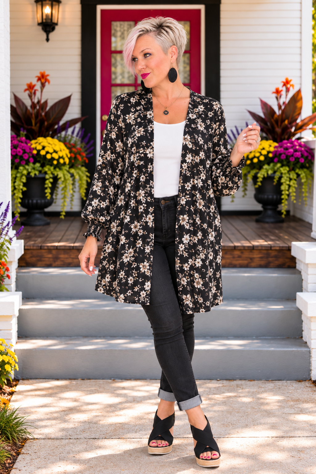 Dear Scarlett Midnight Garden Cardigan