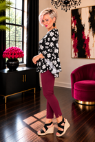 Haptics Time and Time Again Floral Blouse Tops