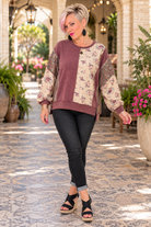 Haptics Rose Garden Floral Sweatshirt