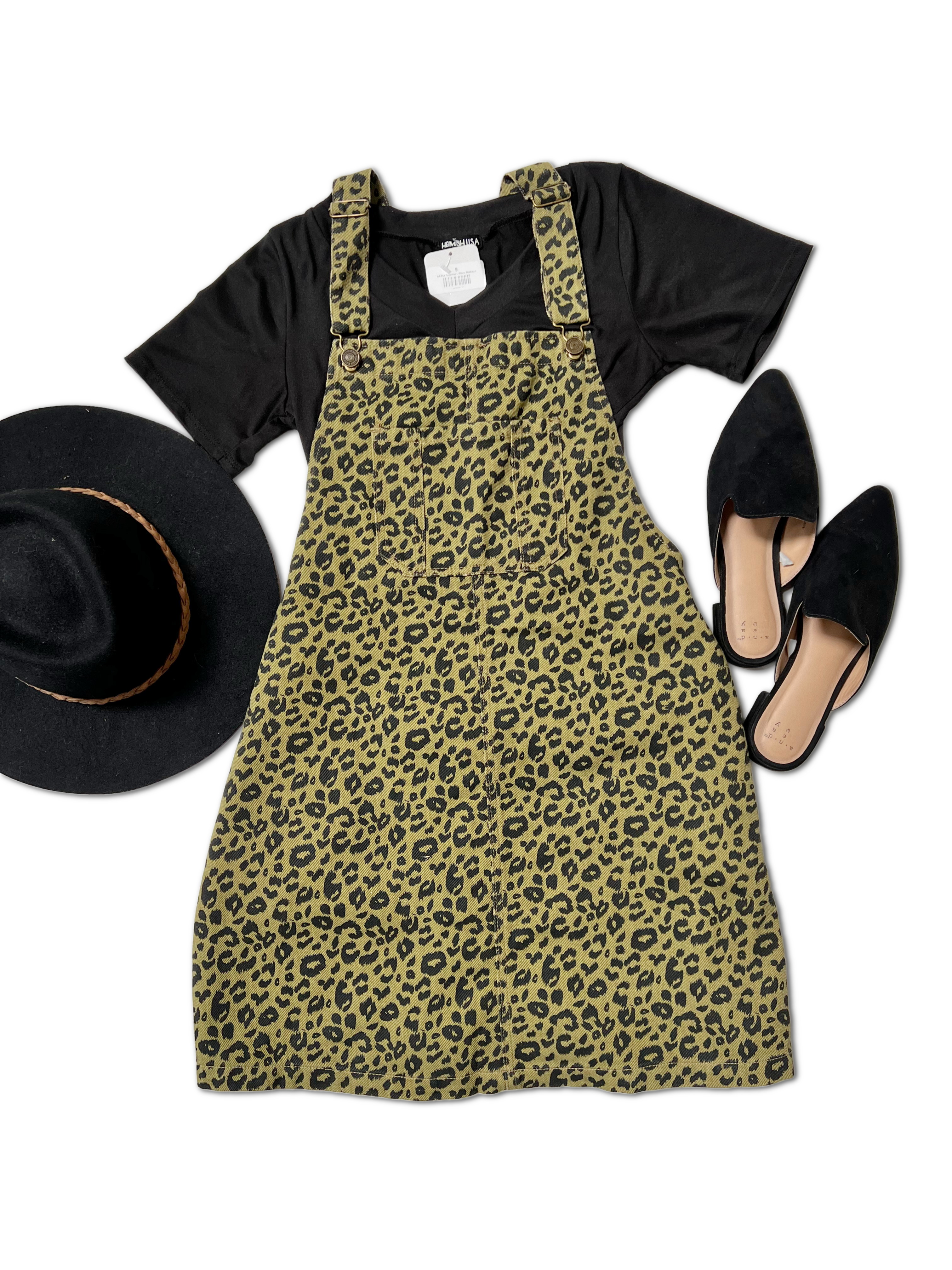 Wishlist A Taste of the Wild Olive Overall Dress OOTD Boutique Simplified