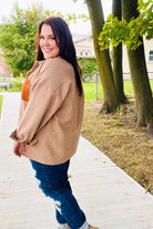 Haptics Rust Flannel Plaid Oversized Shacket 2024 Blow-Out Sale