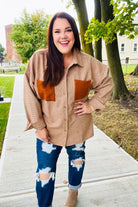 Haptics Rust Flannel Plaid Oversized Shacket 2024 Blow-Out Sale