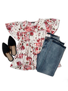 Heimish Floral Belle Tiered Top Shirts & Tops