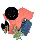 Shopin LA Coral Coast Short Sleeve Top