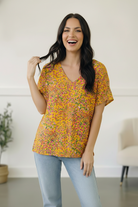 Savannah Jane Sunlit Meadow Floral Top