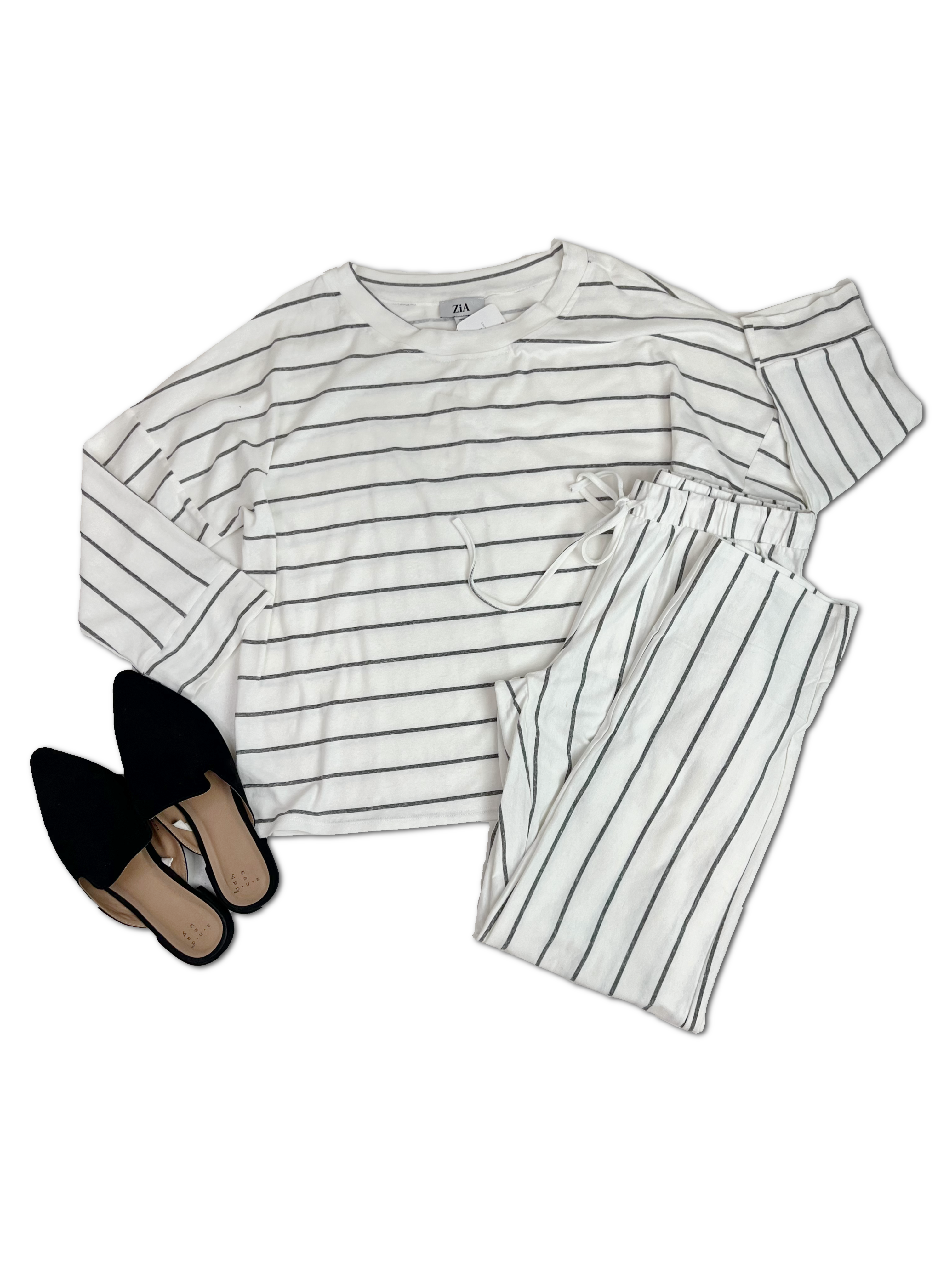 Zia Loungin' in Stripes - Ivory BoutiqueSimplified