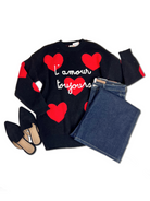 Jade by Jane Black & Red Heart Love Always Sweater