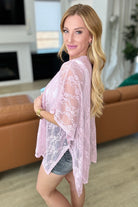 Andree By Unit Good Days Ahead Lace Kimono In Mauve Ave Shops