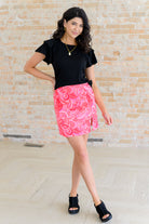 Andree By Unit Pink, Paisley, and Perfect Mini Skirt Ave Shops