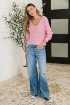 One Eleven North I'm All Yours V-Neck Sweater Womens