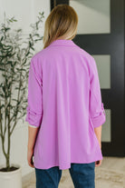Andree by Unit I'm Really That Gal Open Front Blazer in Orchid Glow Womens