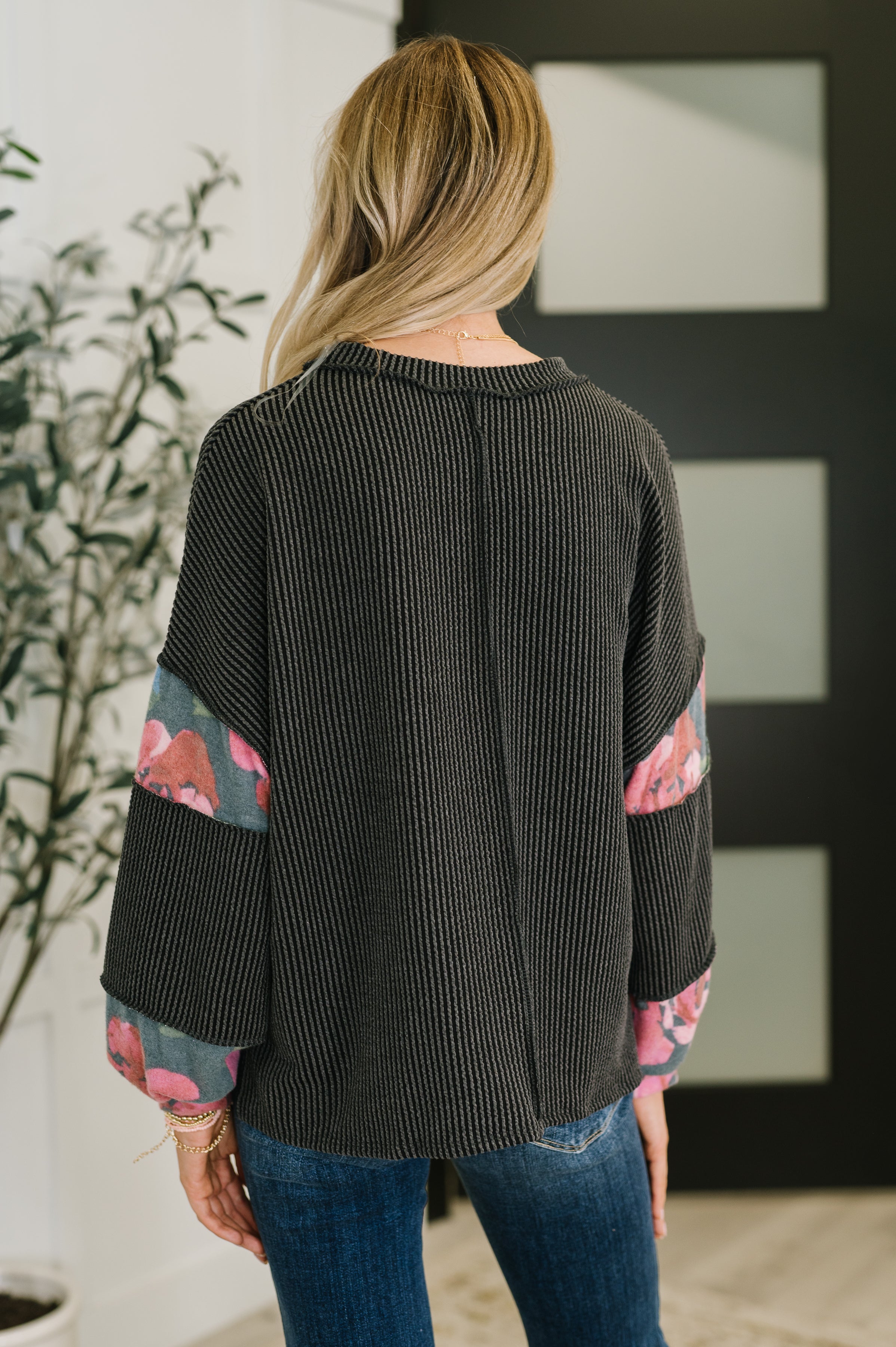 Haptics In the Spotlight Contrast Pullover Womens
