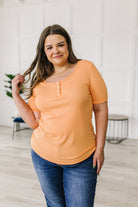 White Birch It Figures Scoop Neck Top Tops
