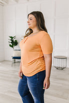 White Birch It Figures Scoop Neck Top Tops