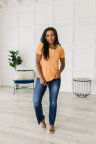 White Birch It Figures Scoop Neck Top Tops