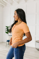 White Birch It Figures Scoop Neck Top Tops