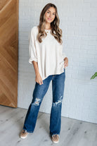 White Birch Ivory Thoughts Chenille Blouse Ave Shops