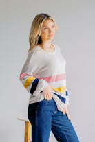 Hailey & Co Radiant Skies Striped Pullover