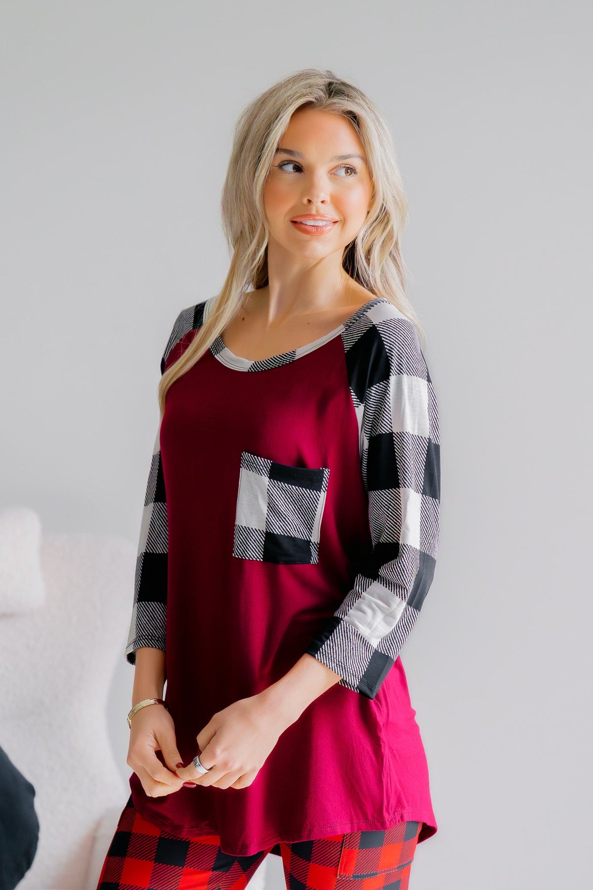 Heimish Cardinal Checks Raglan