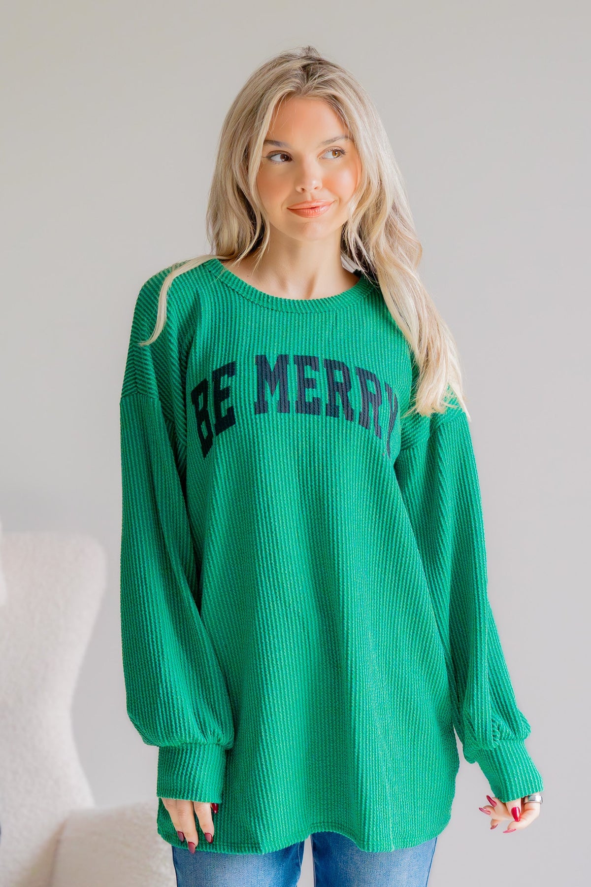 Heimish Merry & Bright Green Sweater