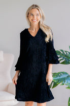 Jade by Jane Twilight Elegance Black Glitter Dress