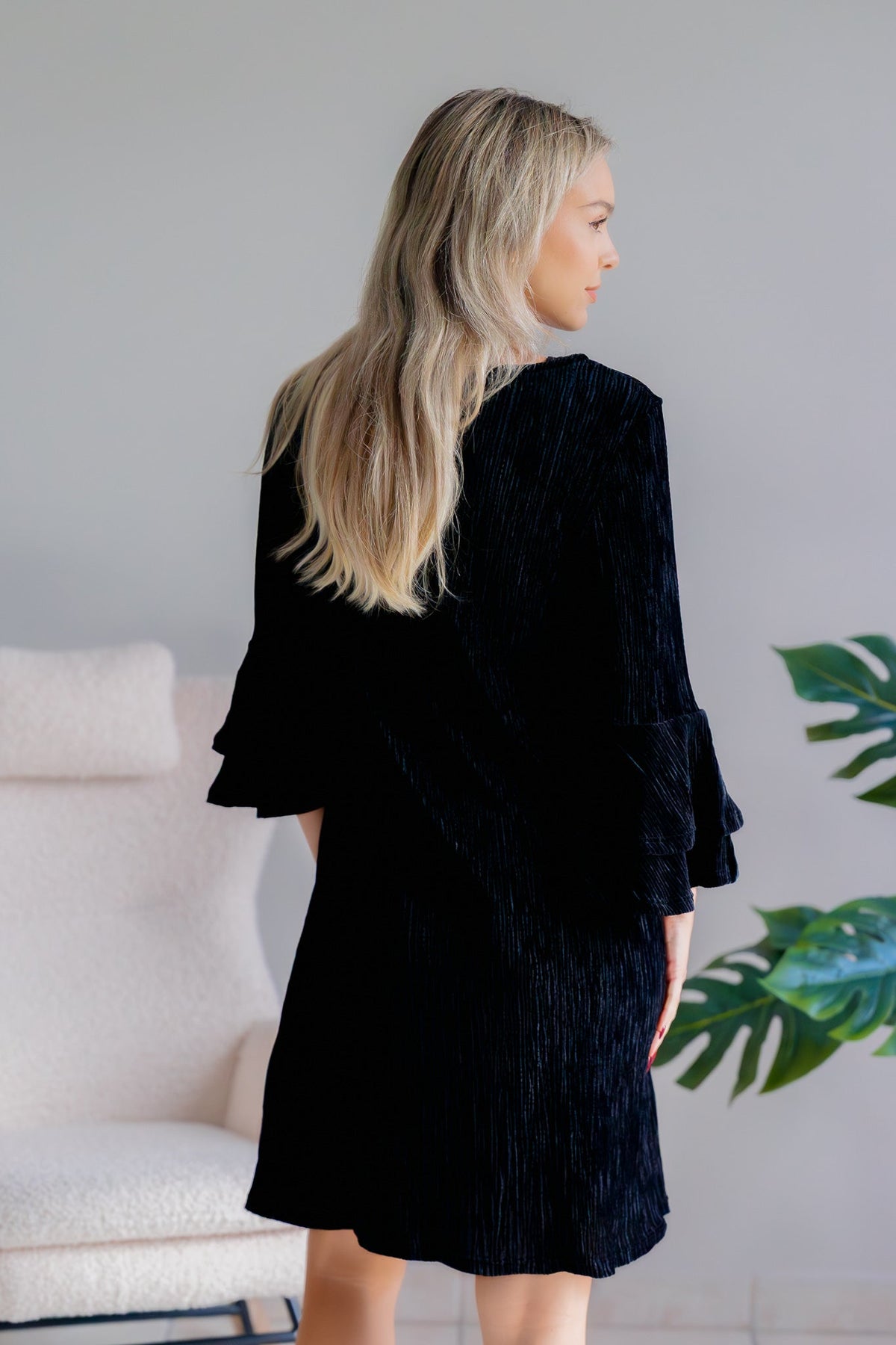 Jade by Jane Twilight Elegance Black Glitter Dress