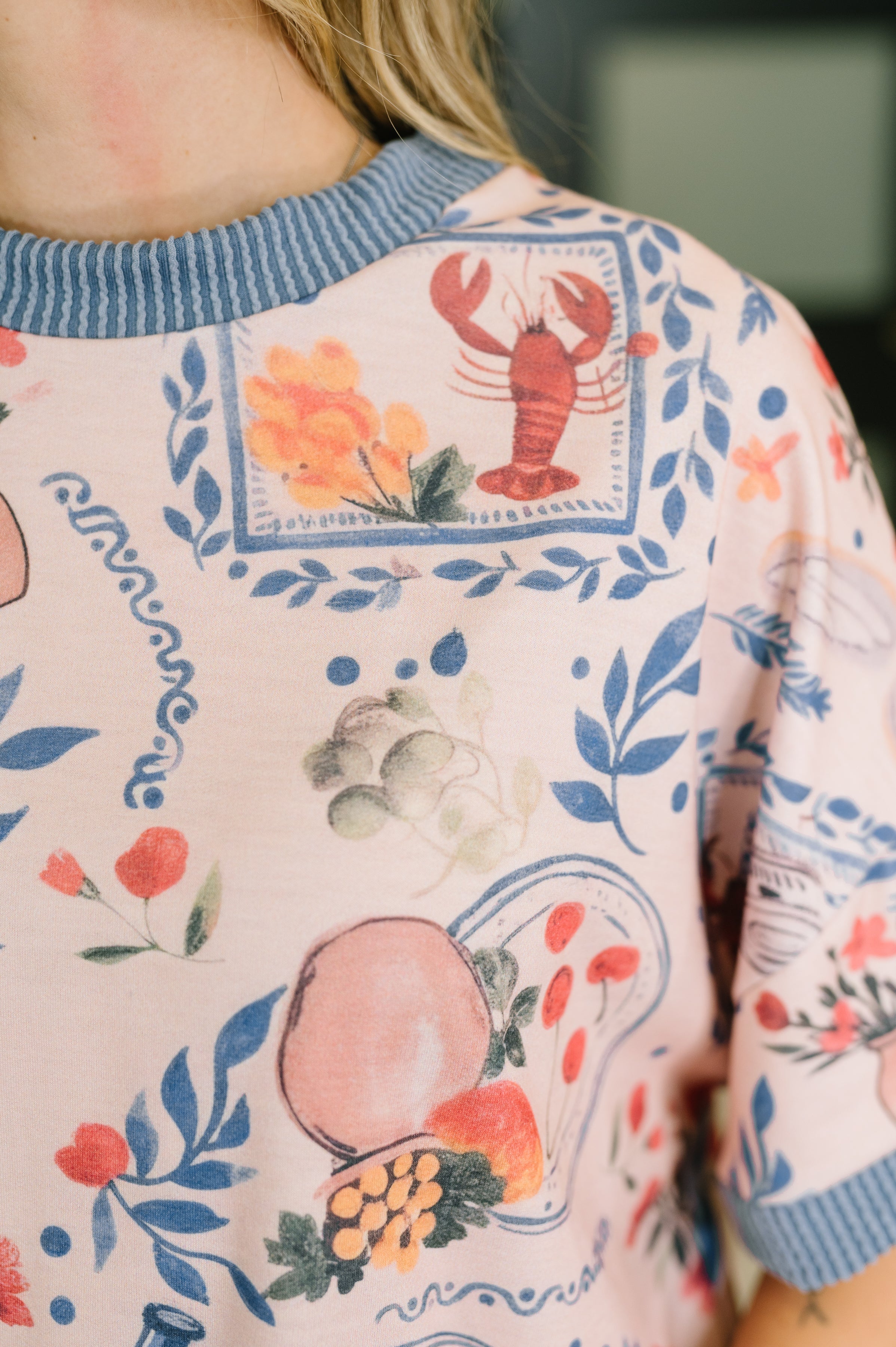 Haptics Jane of All Trades Lobster Graphic Relaxed Tee Womens