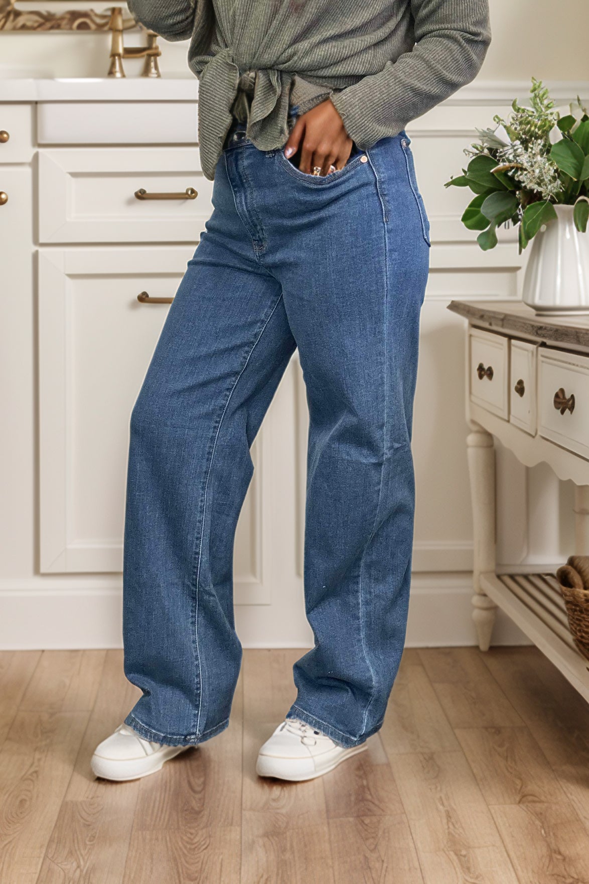 Judy Blue Vintage Wide Leg Jeans BoutiqueSimplified