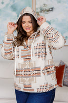 Sew In Love Just Going For It Aztec Hoodie Sweatshirts