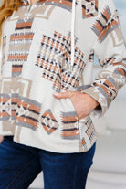 Sew In Love Just Going For It Aztec Hoodie Sweatshirts