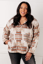 Sew In Love Just Going For It Aztec Hoodie Tops