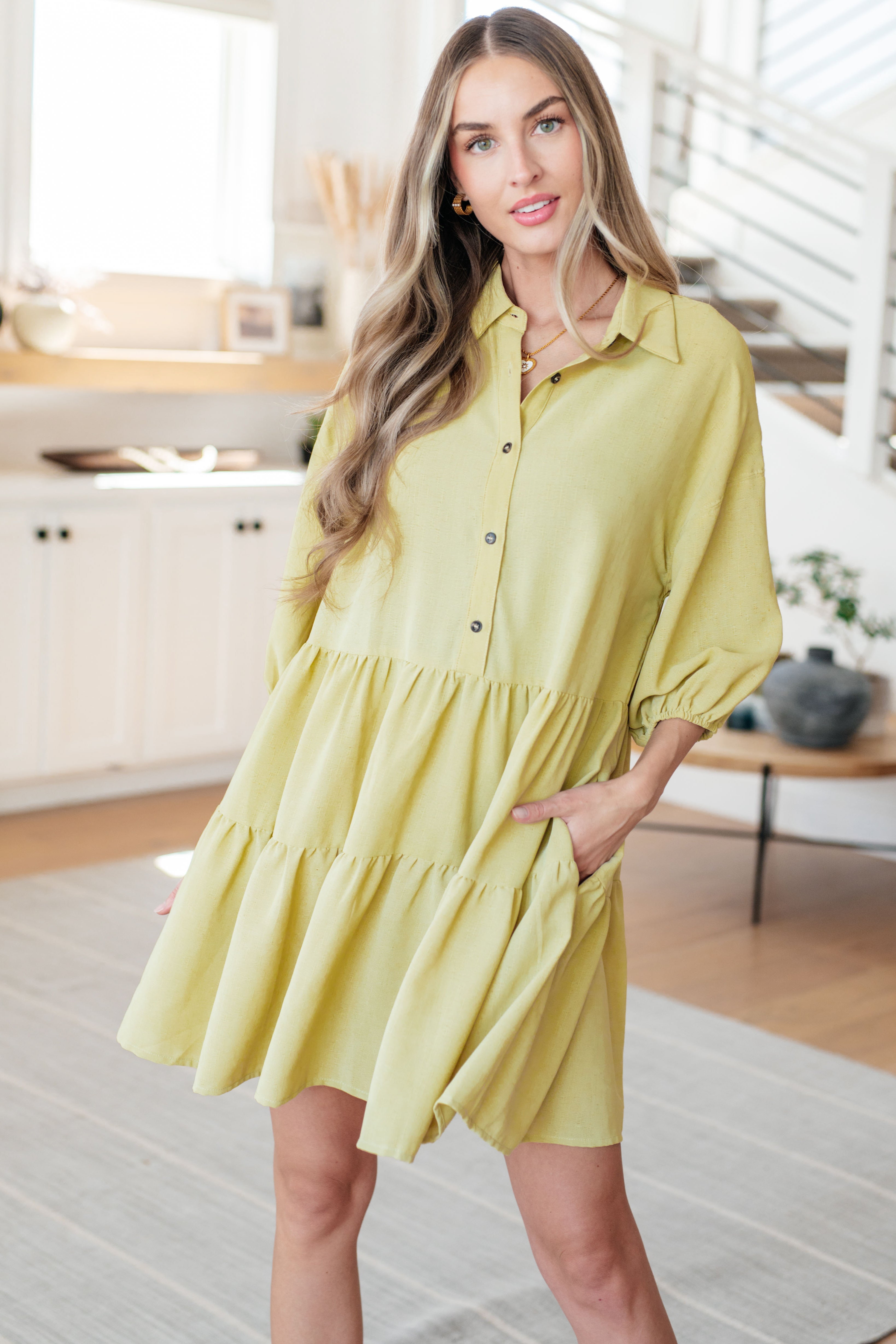 Hailey & Co. Just Like Honey Tiered Dress Ave Shops