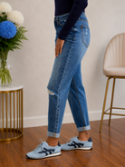 Judy Blue Just Roll With It Boyfriend Jeans