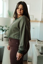 One Eleven North Just a Casual Crop Pullover Tops