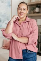 Andree By Unit Keep it Profesh Button Up Top Tops