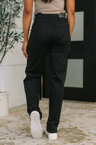 Judy Blue Keira High Waist Cargo Wide in Black Womens