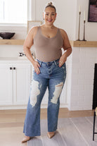 Judy Blue Kiana High Rise Heavy Destroy Flare Jeans Monday 6-17-24