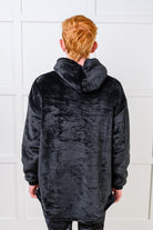 Kids Oversized Hoodie Blanket in Black Sweatshirts & Hoodies