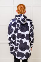 Kids Oversized Hoodie Blanket in Cow Sweatshirts & Hoodies