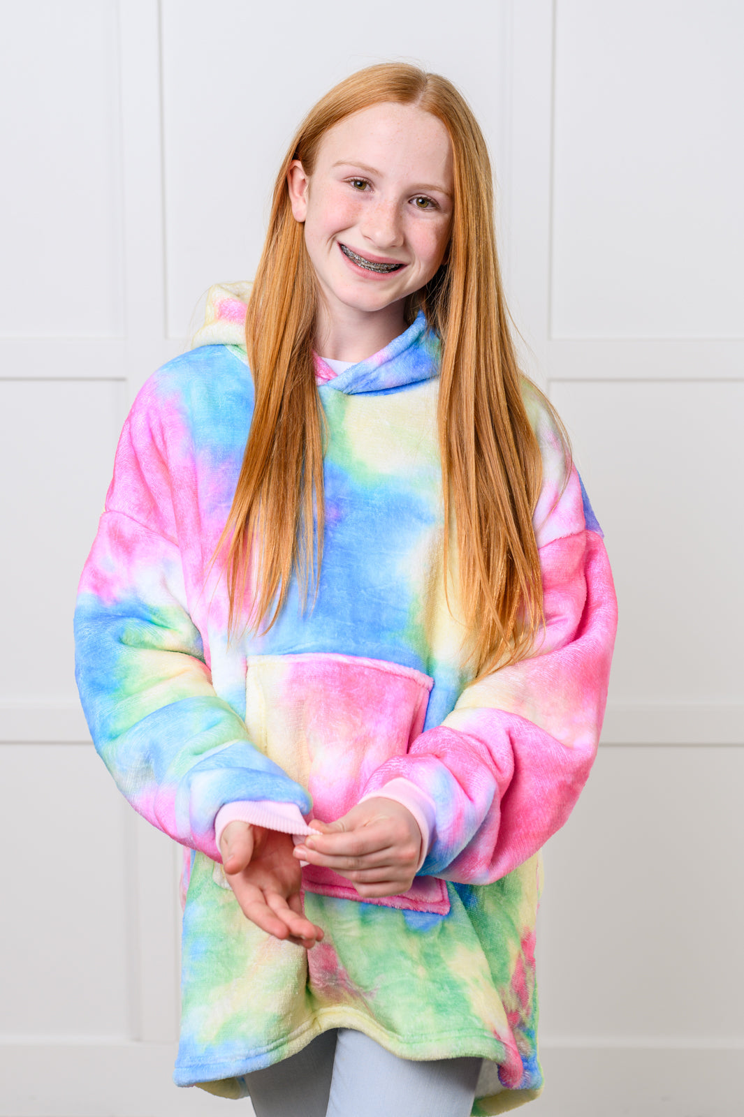 Kids Oversized Hoodie Blanket in Rainbow Sweatshirts & Hoodies