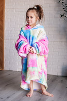 Kids Oversized Hoodie Blanket in Rainbow OS Sweatshirts & Hoodies